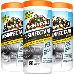 imageArmor All Disinfectant Wipes by Armor All Disinfecting Car Cleaning Wipes 50 Count Each Pack of 2Disinfectant Wipes 3pk