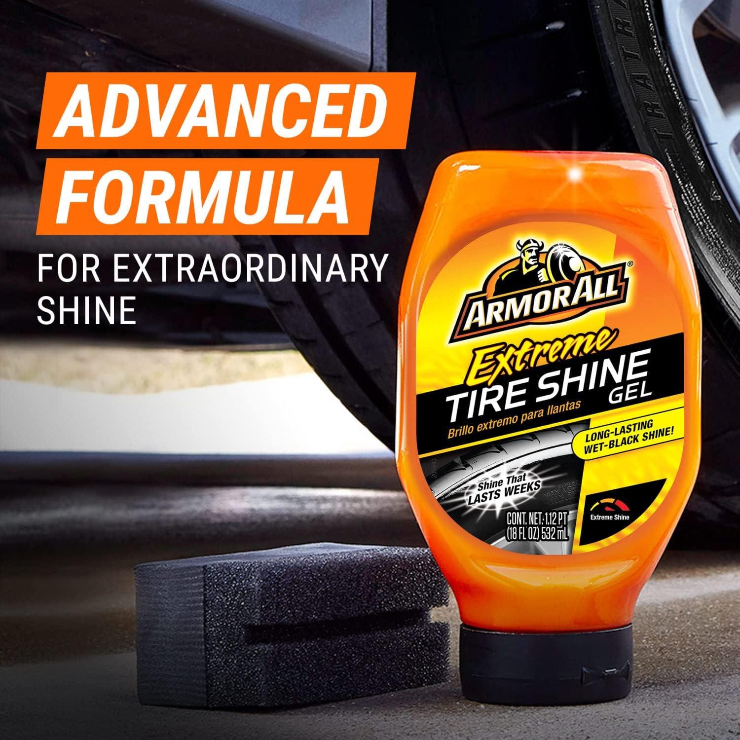 imageArmor All Extreme Tire Shine Gel by Armor All Tire Shine for Restoring Color and Tire Protection 18 Fl Oz18 Fl Oz Pack of 1