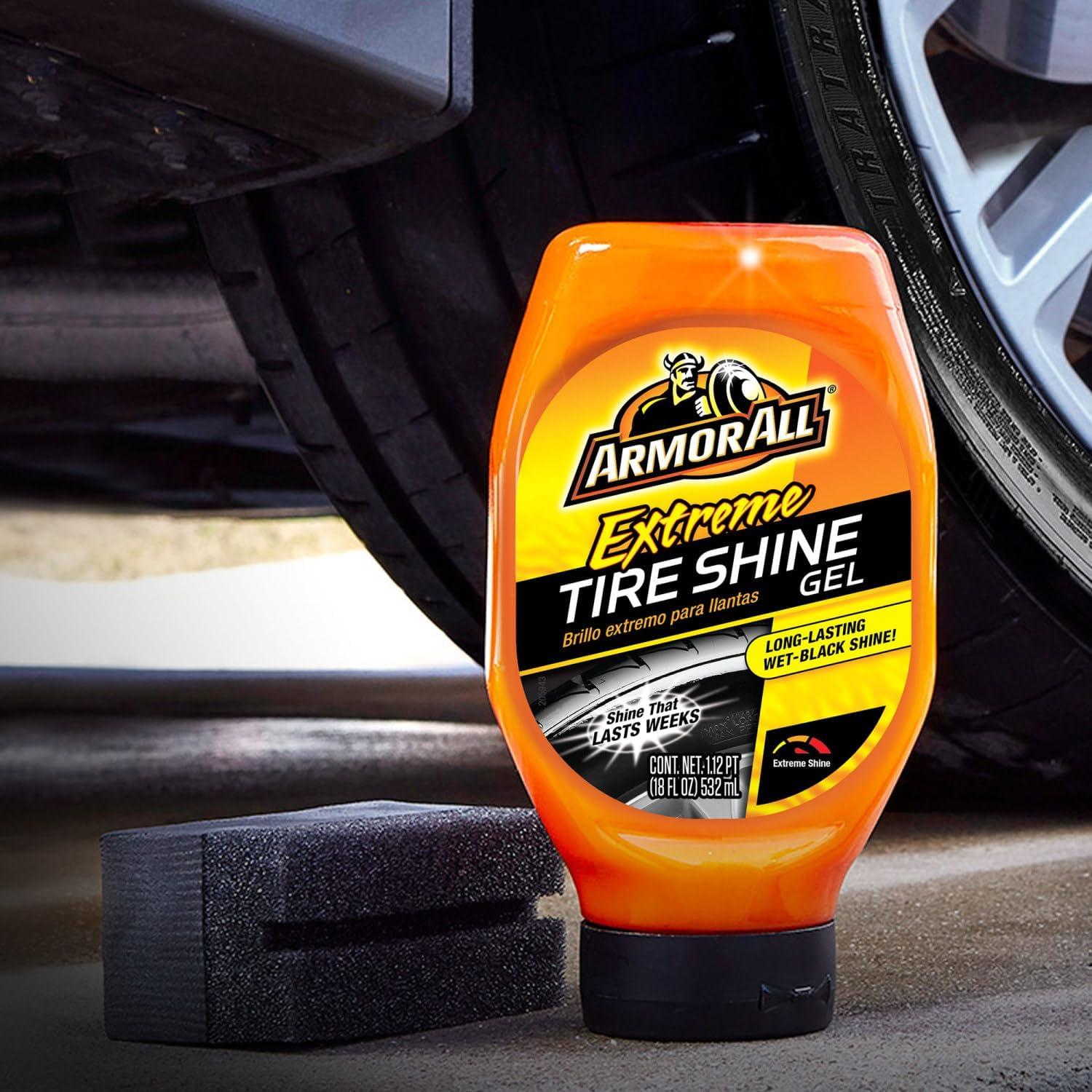 imageArmor All Extreme Tire Shine Gel by Armor All Tire Shine for Restoring Color and Tire Protection 18 Fl Oz18 Fl Oz Pack of 1