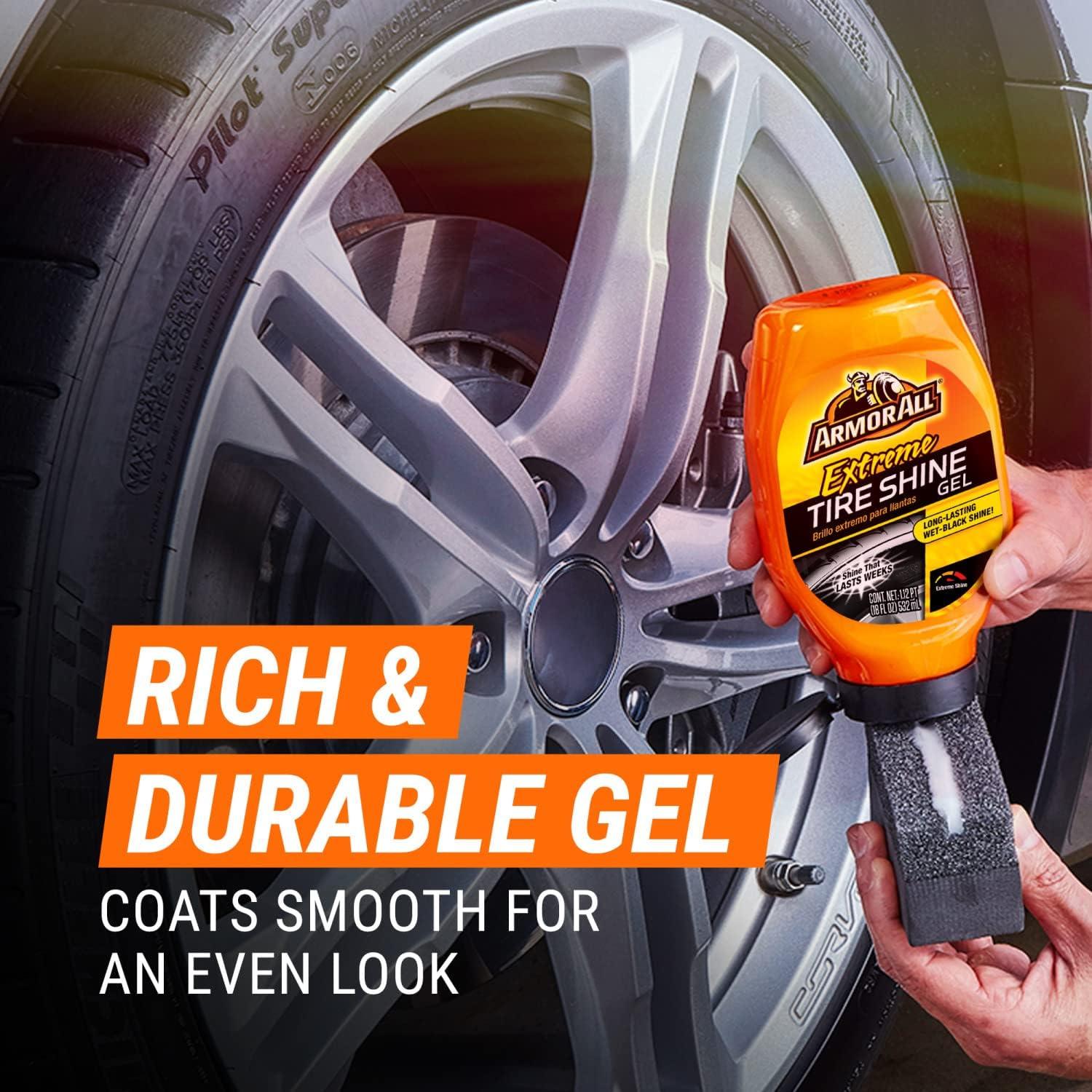 imageArmor All Extreme Tire Shine Gel by Armor All Tire Shine for Restoring Color and Tire Protection 18 Fl Oz18 Fl Oz Pack of 1