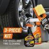 imageArmor All Wheel and Tire Cleaner and Tire Shine Kit Heavy Duty Car Wheel Cleaner Extreme Tire Shine Spray and Wash Brush  3 CountWheel Cleaner  Tire Shine Kit
