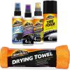 imageArmor All Car Wash and Car Interior Cleaner Kit Includes Towel Tire Foam Glass Spray Protectant Spray and Cleaning Spray Multicolor 5 Count Pack of 1Quick Clean Kit 6pc