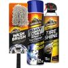 imageArmor All Wheel and Tire Cleaner and Tire Shine Kit Heavy Duty Car Wheel Cleaner Extreme Tire Shine Spray and Wash Brush  3 CountHeavy Duty Wheel Cleaner  Tire Shine Kit