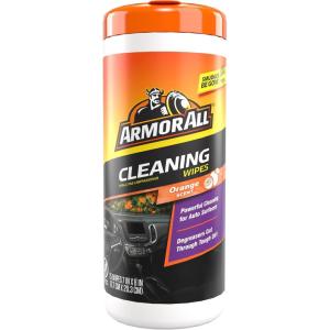 imageArmor All Car Interior Cleaner Wipes  Car Cleaning Wipes with Orange Cleans Dirt and Dust in Cars Trucks and Motorcycles 25 Count25 Count Pack of 1