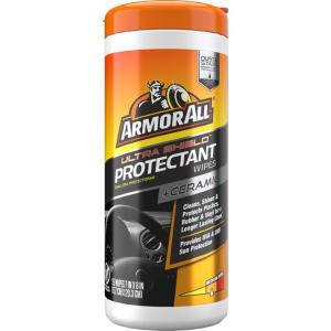 imageArmor All Extreme Shield Protectant Wipes by Armor All Interior Car Cleaning Wipes with UV Protection Against Cracking and Fading 25 Count25 Count Pack of 1