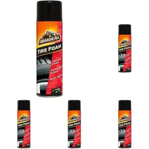 imageArmor All Tire Foam Tire Cleaner Spray for Cars Trucks Motorcycles 20 Oz Each 125 Pound Pack of 1125 Pound Pack of 5