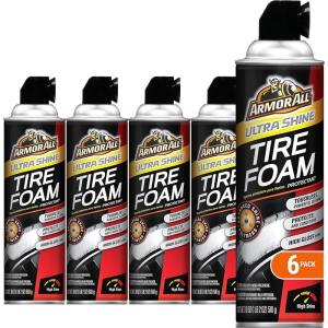 imageArmor All Tire Foam Ultra Shine 18Fluid Ounce Cans Pack of 6