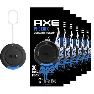 imageAxe 3D Hanging Disc Car Air Freshener Air Purifier Odor Eliminator Provides A Long Lasting Scent Dark Temptation 1 PackPhoenix