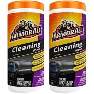 imageArmor All Car Interior Cleaner Wipes Car Interior Cleaning Wipes for Dirt and Dust in Cars Trucks and Motorcycles 25 Count25 Count Pack of 2