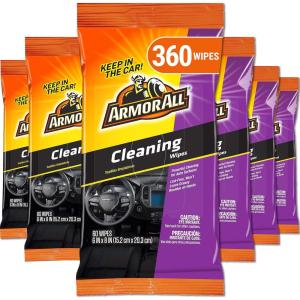 imageArmor All Car Interior Cleaner Wipes Interior Cleaning Wipes for Cars Trucks Motorcycles 60 Each60 Count Pack of 6