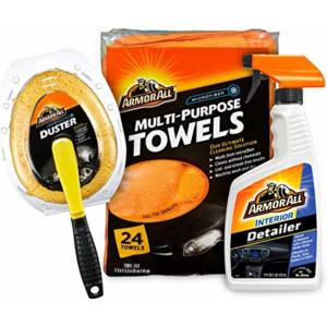 imageArmor All Interior Car Cleaning Kit Interior Detailer Spray with Microfiber Towels and Microfiber Duster 16 Fl Oz 3 Piece Kit