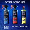 imageArmor All Podium Series 3Piece Exterior Car Detailing Kit Developed with Oracle Red Bull Racing Includes Hybrid Ceramic Wash ampamp Shine Exterior Detailer Spray and Tire Shine Spray 16 fl oz EachExterior Car Detailing Kit